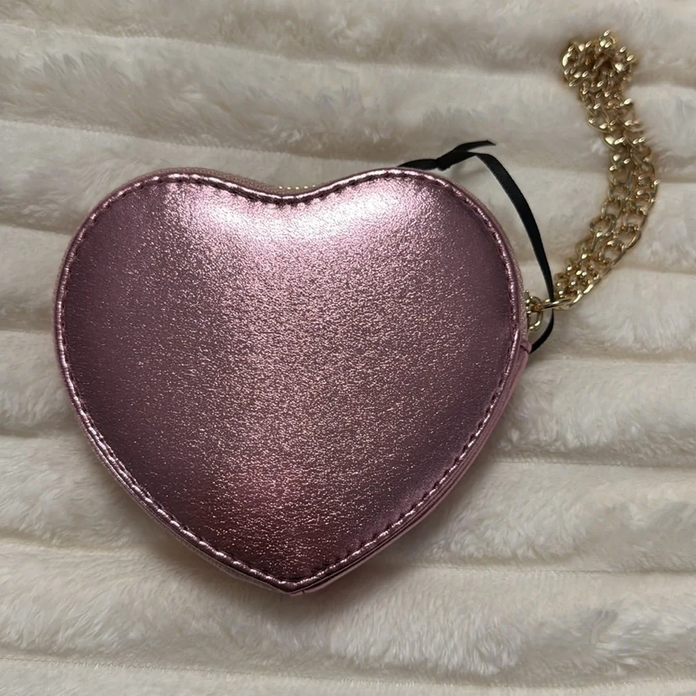 Juicy Couture Heart-Shaped Pink Wristlet